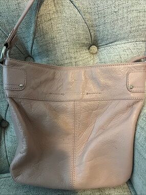 Stone & Co. Dusty Rose Leather Shoulder Bag